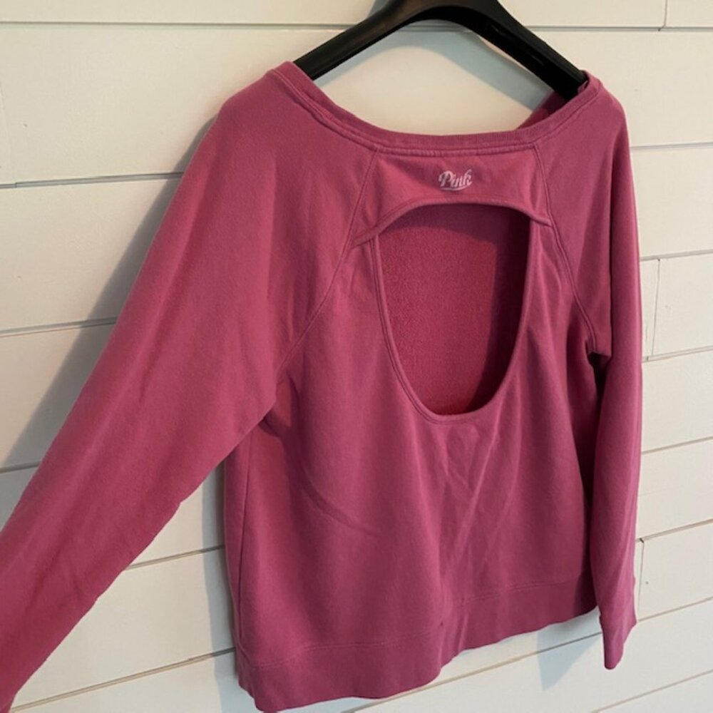 Victoria's Secret Pink Open Back Crewneck Sweater – Women's XS